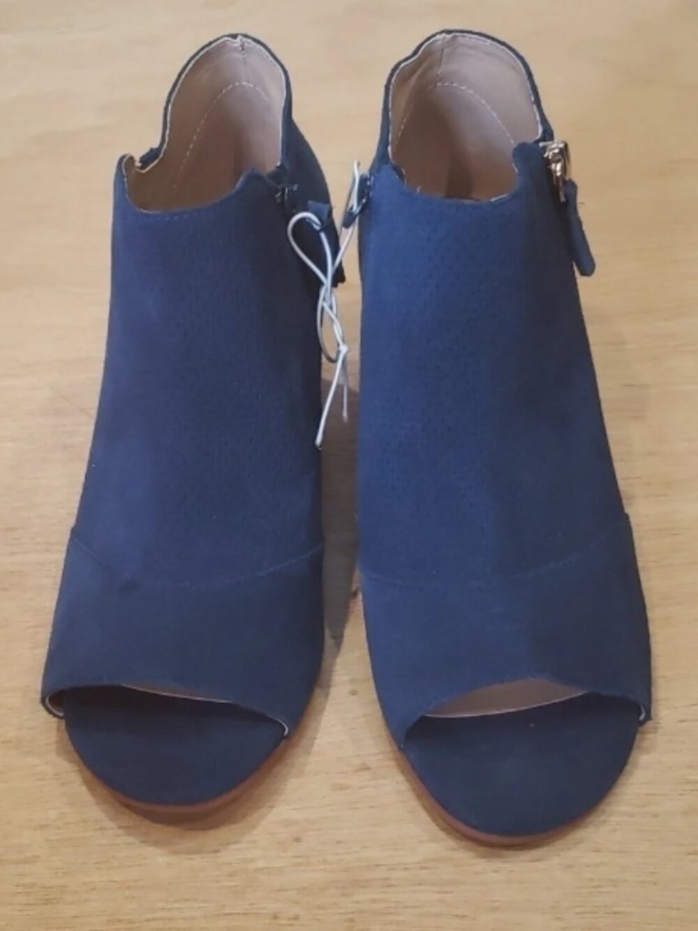 Violet & Red Blue Leather Reese Wedges